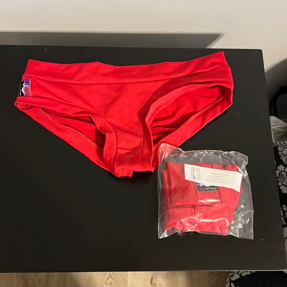 Red Pole Fit Brazil Shorts
